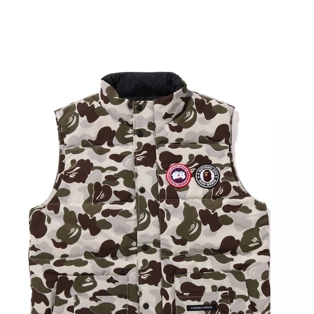 Canada Goose Green and Brown Camouflage Vest